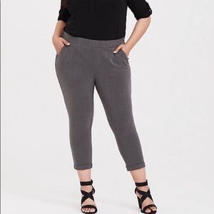 Torrid Grey Crop Pants